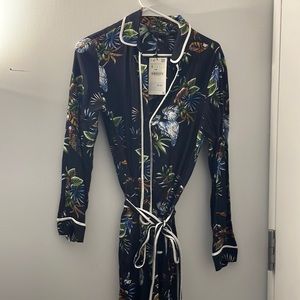 COPY - Zara NWT Navy Floral Jumpsuit - S